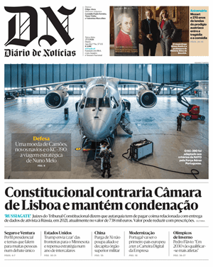 Capa de Diário de Notícias