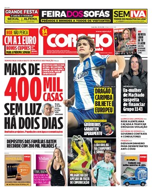 Capa de Correio da Manhã