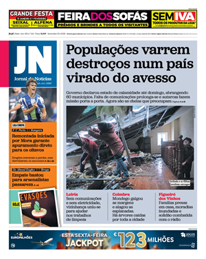 Capa de Jornal de Notícias