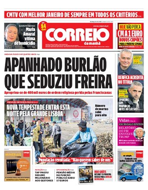Capa de Correio da Manhã