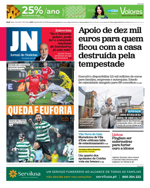 Capa de Jornal de Notícias