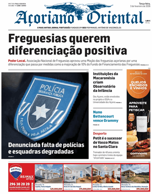 Capa de Açoriano Oriental