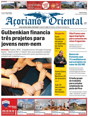 Capa de Açoriano Oriental