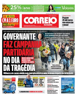 Capa de Correio da Manhã