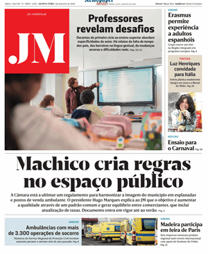 Capa de Jornal Madeira