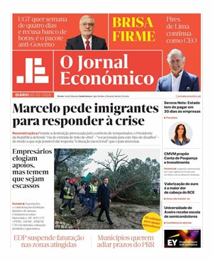 Capa de Jornal Económico