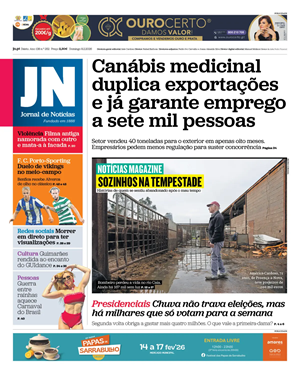 Capa de Jornal de Notícias