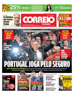 Capa de Correio da Manhã
