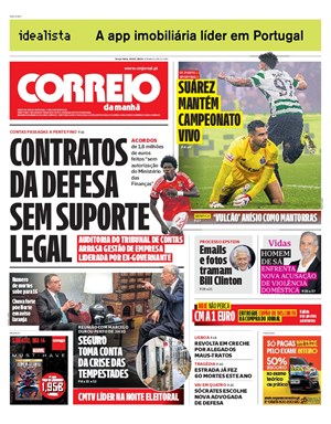 Capa de Correio da Manhã