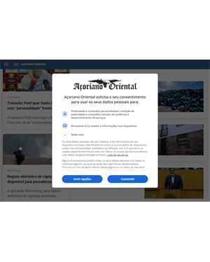 Capa de Açoriano Oriental