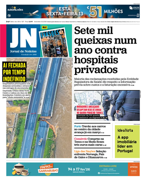 Capa de Jornal de Notícias