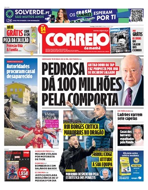 Capa de Correio da Manhã