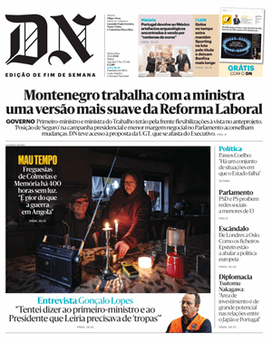 Capa de Diário de Notícias