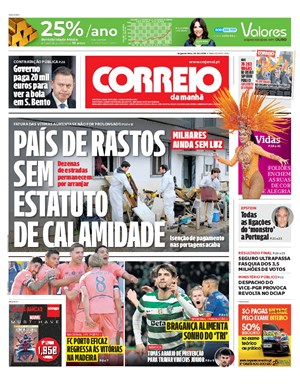 Capa de Correio da Manhã