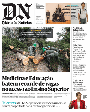 Capa de Diário de Notícias