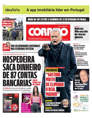 Capa de Correio da Manhã