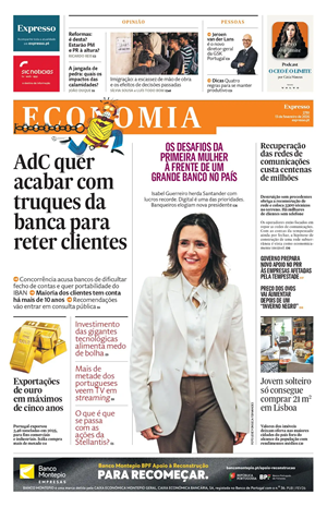 Capa de Expresso Economia