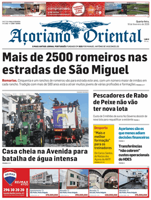 Capa de Açoriano Oriental
