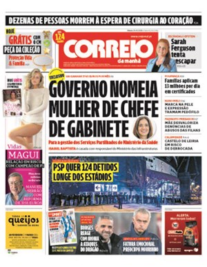 Capa de Correio da Manhã