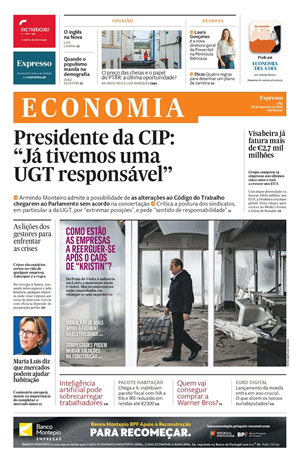 Capa de Expresso Economia