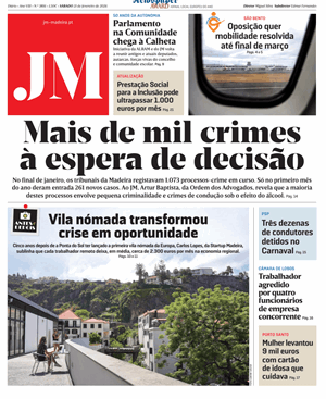 Capa de Jornal Madeira