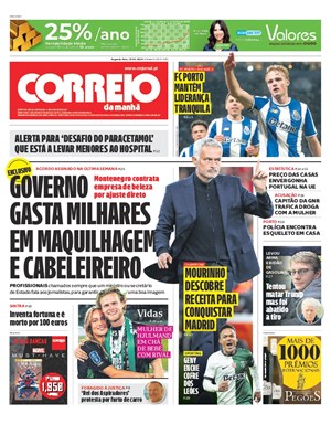 Capa de Correio da Manhã