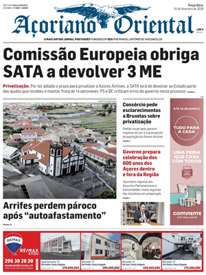 Capa de Açoriano Oriental