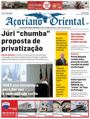 Capa de Açoriano Oriental