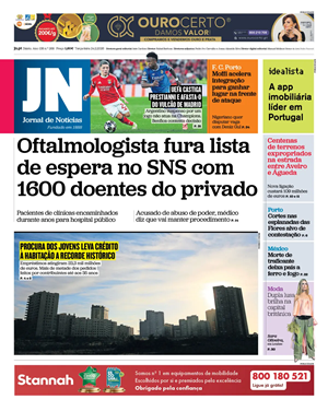 Capa de Jornal de Notícias