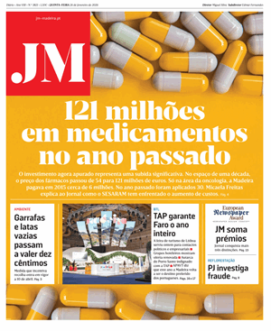 Capa de Jornal Madeira