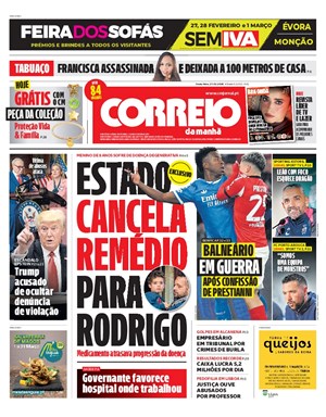 Capa de Correio da Manhã