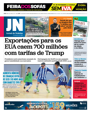 Capa de Jornal de Notícias