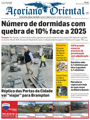 Capa de Açoriano Oriental