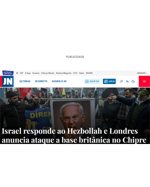 Capa de Jornal de Notícias