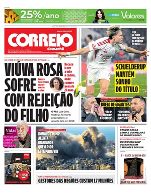 Capa de Correio da Manhã