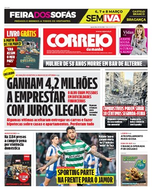 Capa de Correio da Manhã