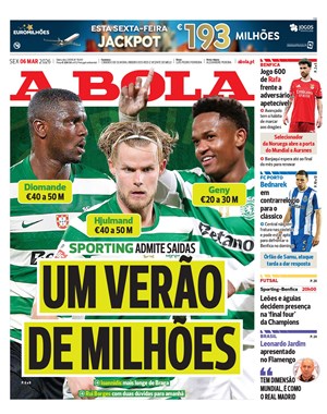 Capa de A Bola