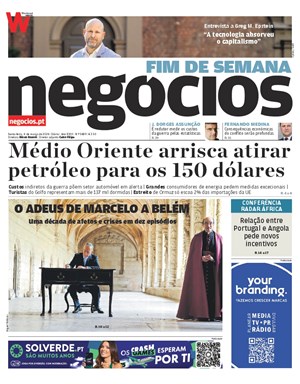 Capa de Jornal Negócios
