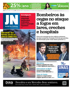Capa de Jornal de Notícias