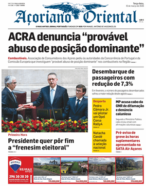 Capa de Açoriano Oriental
