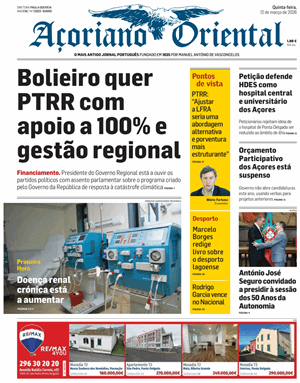 Capa de Açoriano Oriental