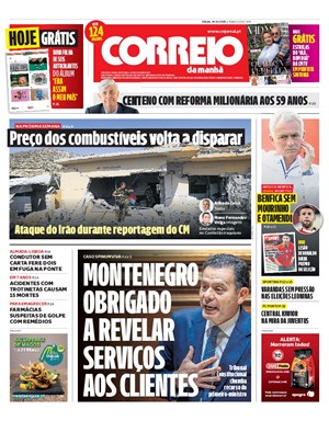 Capa de Correio da Manhã