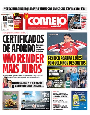 Capa de Correio da Manhã