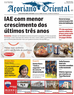 Capa de Açoriano Oriental