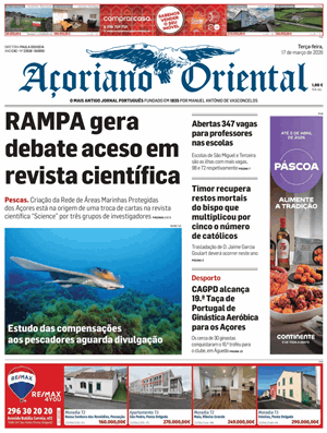 Capa de Açoriano Oriental