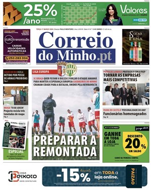 Capa de Correio do Minho