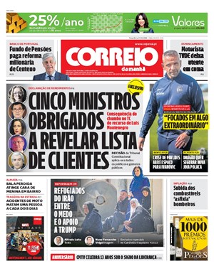 Capa de Correio da Manhã