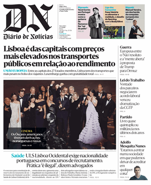 Capa de Diário de Notícias