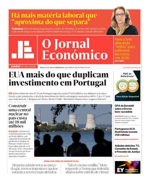 Capa de Jornal Económico