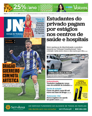 Capa de Jornal de Notícias